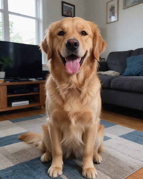 The original phone photo of the dog